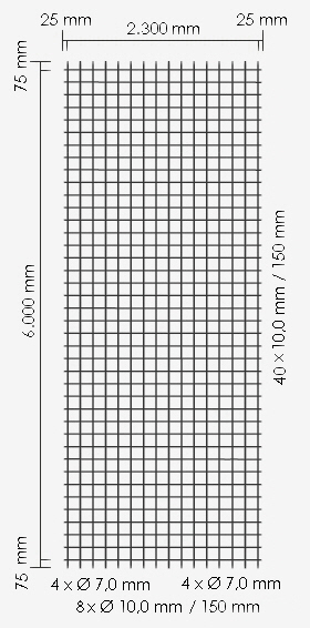 Betonstahlmatte Q524A