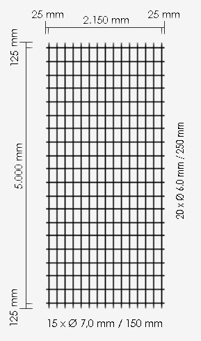 Betonstahlmatte R257A